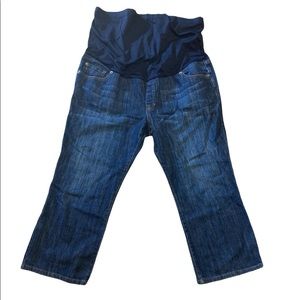 Liz Lange Maternity Blue Denim Capris